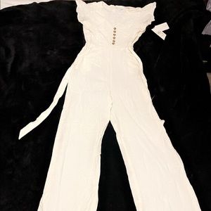 White Calvin Klein Jumpsuit.
